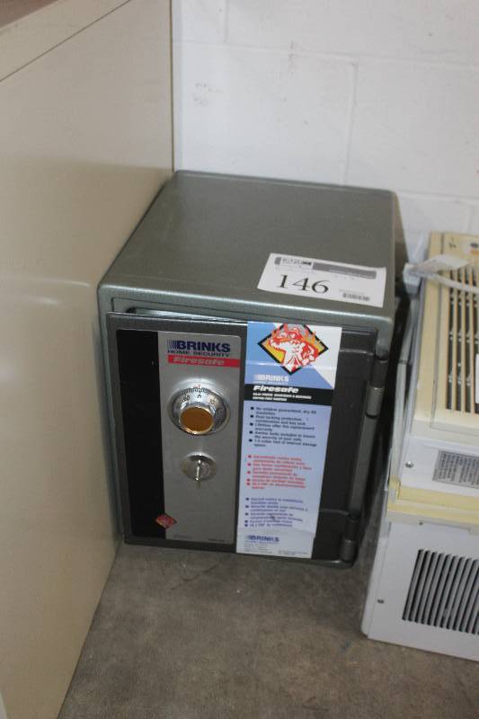 lot 146 image: Brinks Home Security Firesafe Combination Lock Floor Safe