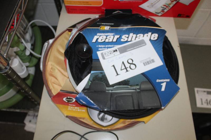 lot 148 image: Lot of (3) Car Covers, Window Shades