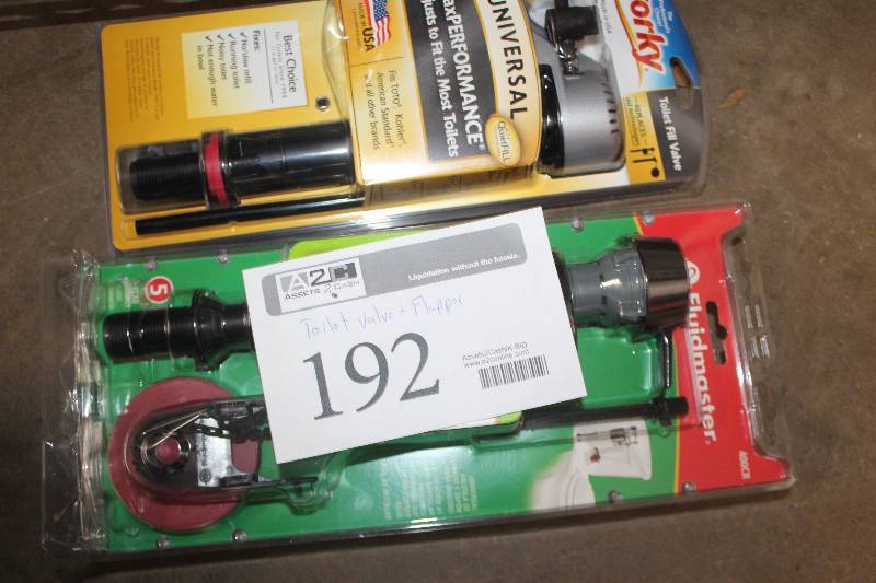 lot 192 image: Corky, Fluidmaster Toilet Valve & Flapper Kit