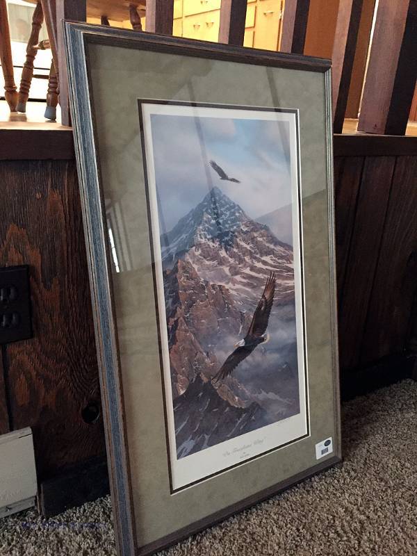 lot 24 image: On Freedoms Wing framed print