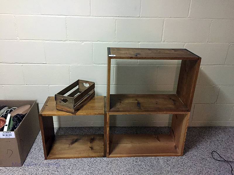 lot 68 image: Modular wood racks