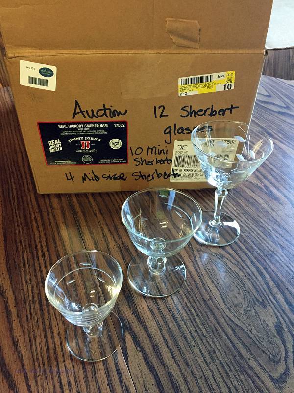 lot 101 image: Sherbet Glasses