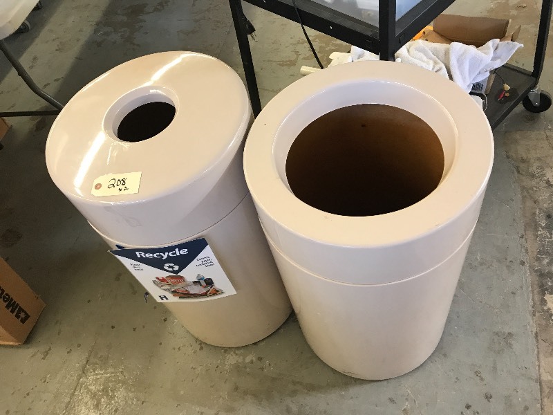 TRASH AND RECYCLING RECEPTACLES