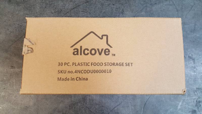 alcove 30-Pc. Plastic Food Storage Set