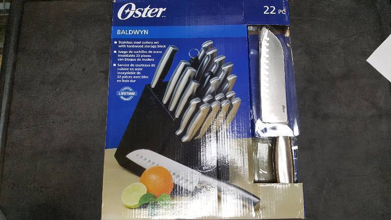 Oster Baldwyn 22-Pc. Stainless Steel Cutlery Set
