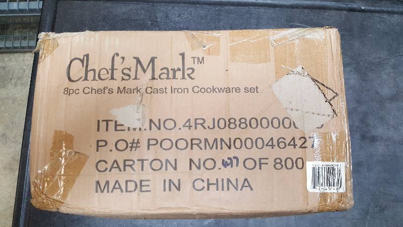 Chefs Mark 8-Pc. Cast Iron Cookware Set
