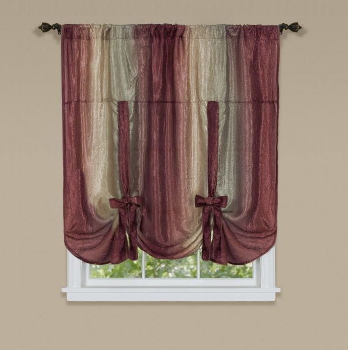 McLeland Design Pink Window Set & Ombre Waterfall Valences