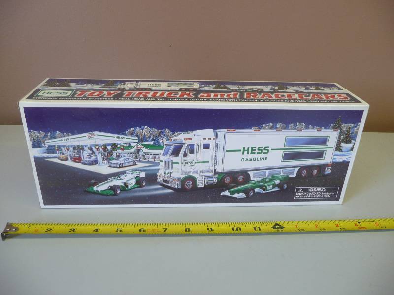 lot 80 image: HESS - TRUCK & RACECARS - STILL IN BOX - SEE PICTURES