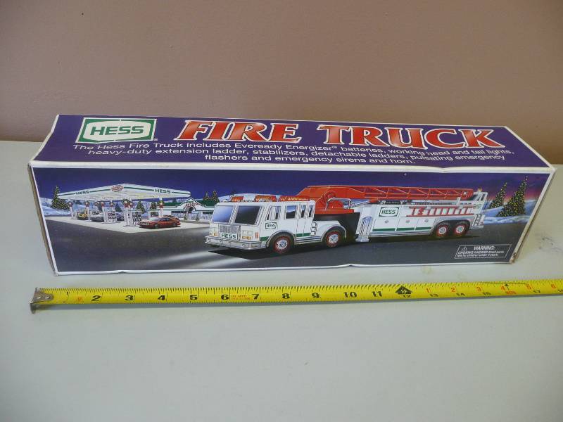 lot 97 image: HESS - FIRE TRUCK - STILL IN BOX - SEE PICTURES