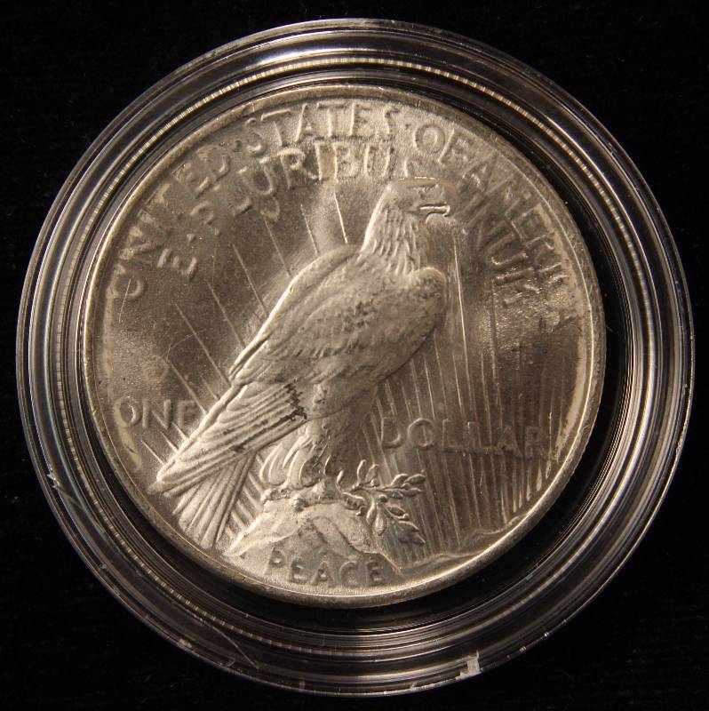 1922 PEACE SILVER DOLLAR BU UNC IN AIRTITE HOLDER