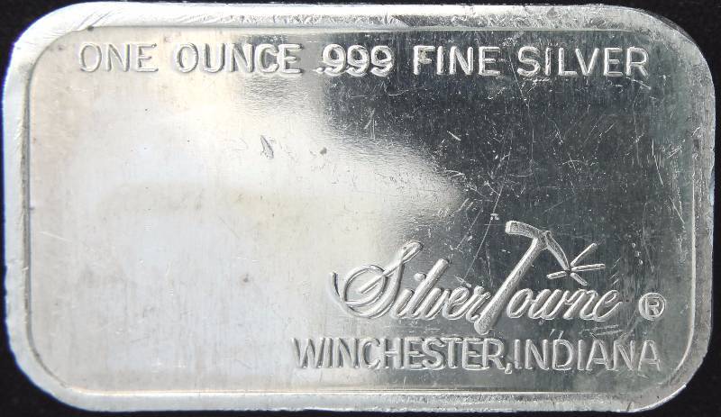 1 TROY OZ. .999 FINE SILVER BAR RICHMOND BOWL