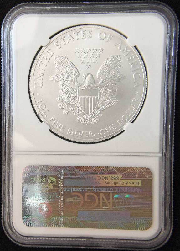 2012 AMERICAN SILVER EAGLE 1 TROY OZ. .999 FINE SILVER MS69 NGC EARLY RELEASES