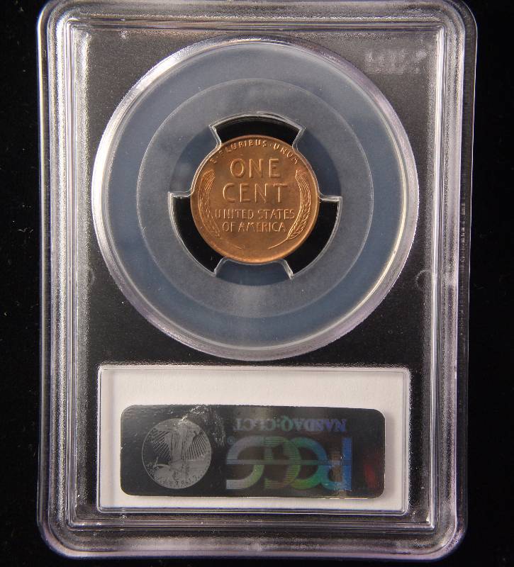 1939-D US WHEAT CENT HIGH GRADE MS65 RED PCGS