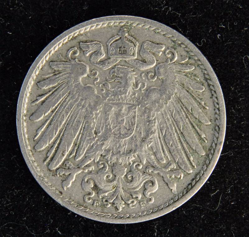 1908 DUETSCHES REICH 10 PFENNIG VF
