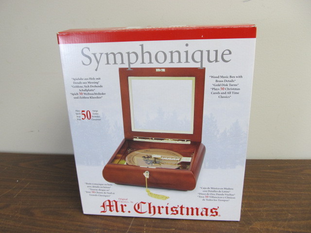 lot 106 image: MINT Mr. Christmas Symphonique Music Box