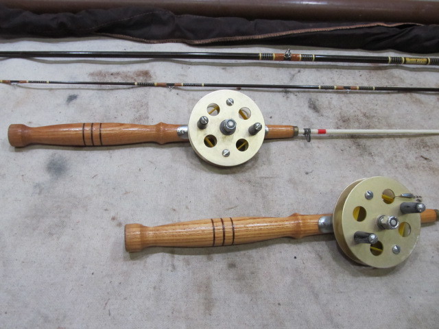 3 Vintage Fishing Rods - MINT Browning Silaflex Rod & 2 Ice