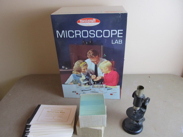 lot 43 image: 2 Vintage Microscopes wAccessories