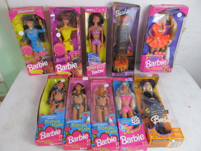 lot 73 image: Group of MINT IN BOX Barbies