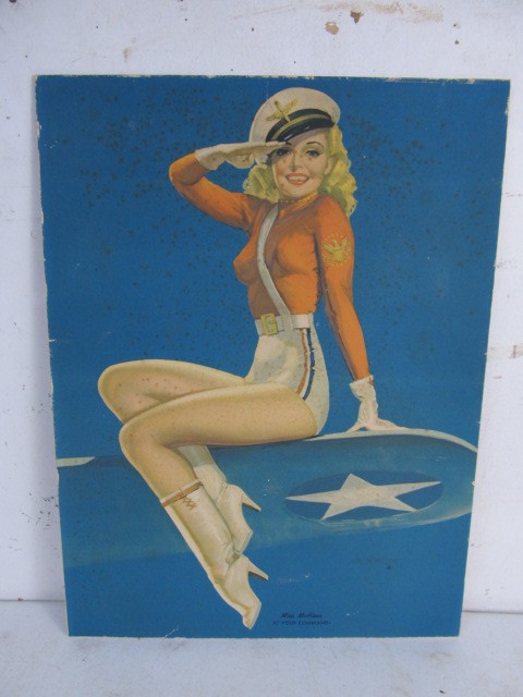 lot 107 image: Large Vintage Miss Mcaleer Pinup Print