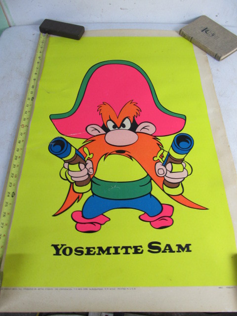 lot 109 image: Large vintage YOSEMITE SAM Poster