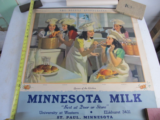 lot 111 image: Vintage DIONNE QUINTUPLETS Advertising CalendarsPrints