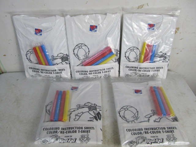 lot 156 image: NOS Vintage KOOL-AID Promotional T-Shirts