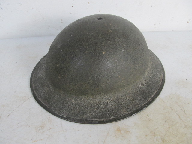 lot 160 image: Vintage Military Helmet - Complete wChin Strap & Liner