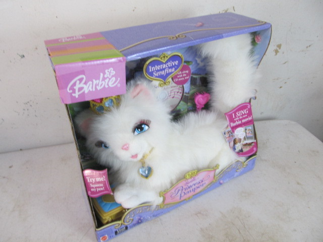 lot 79 image: NIB Barbie Princess & The Pauper Talking Cat