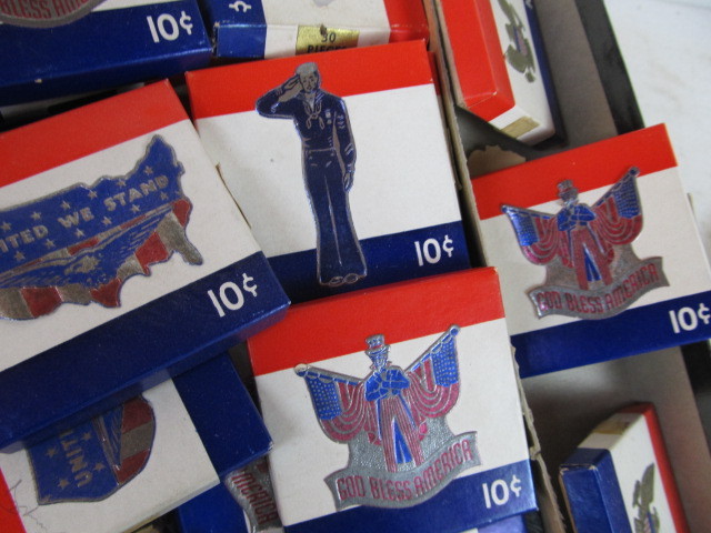 lot 187 image: LARGE Lot of Orig WW2 10-Cent Stickers - Most NIB