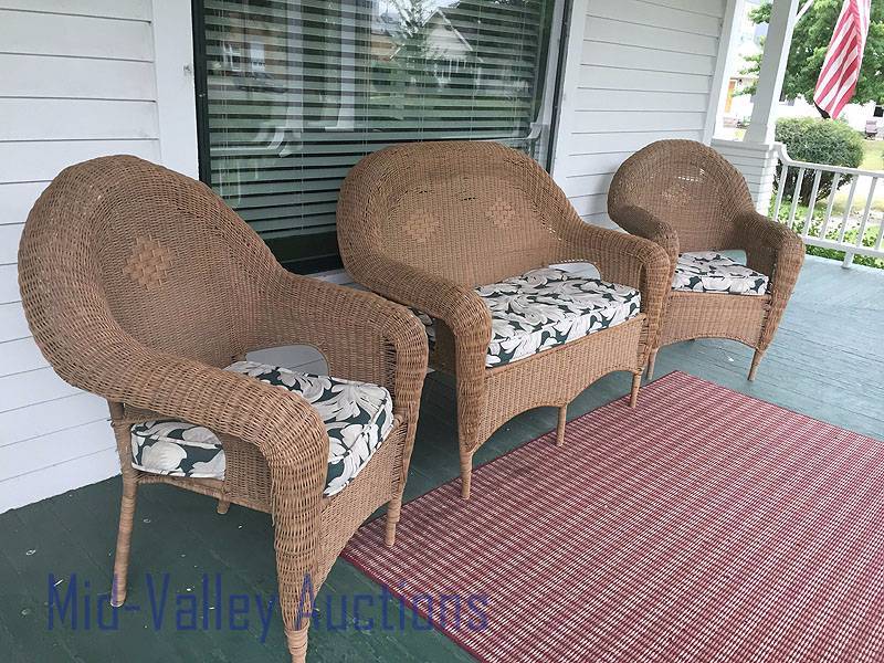 7 Piece Wicker Patio Set