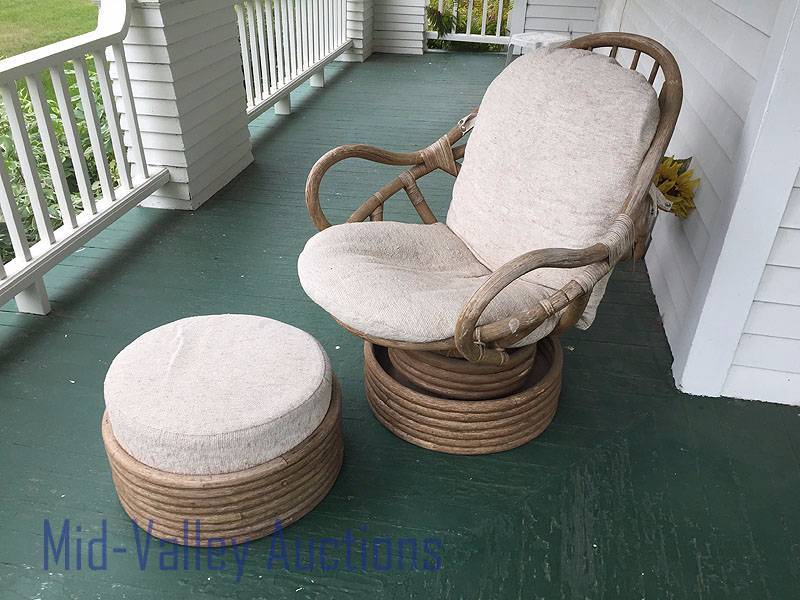 Porch Chair and Footstool