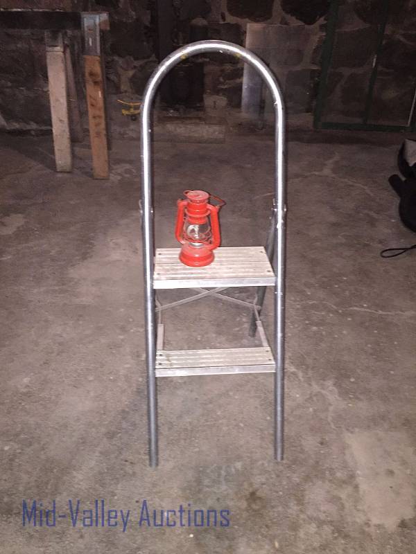 Step ladder & lantern