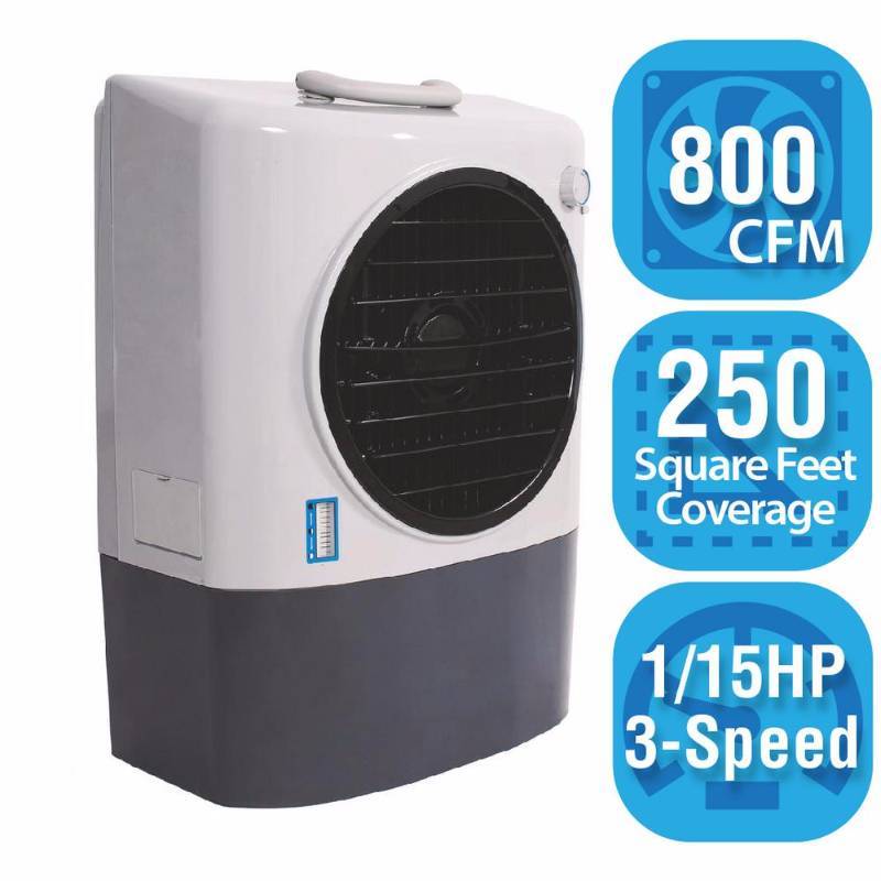 Hessaire 800 CFM 3-Speed Portable Evaporative Cooler