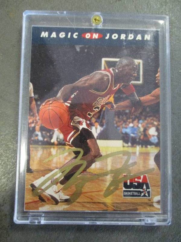 Autographed Magic on Jordan Card