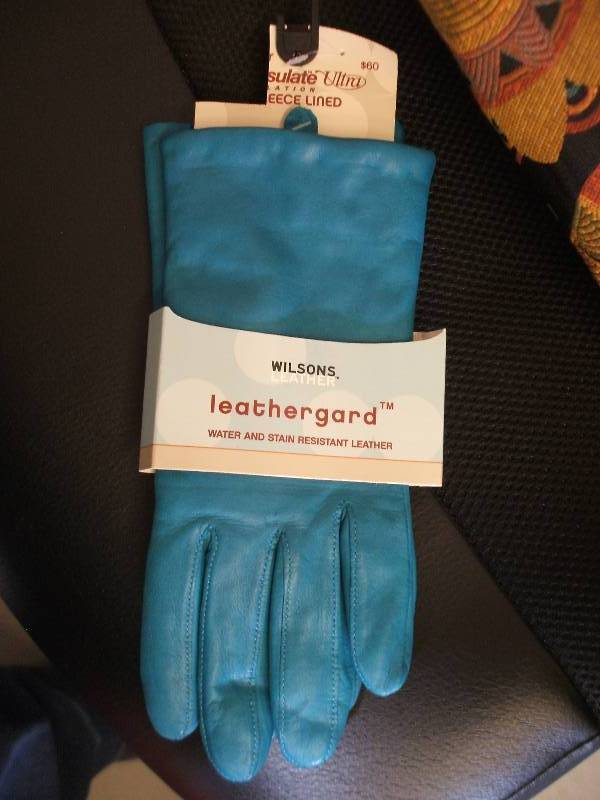 CLOTH BAGS AND LEATHER GLOVES