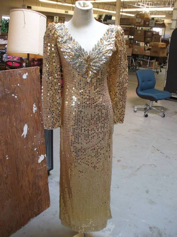 GOLD SEQUIN GOWN