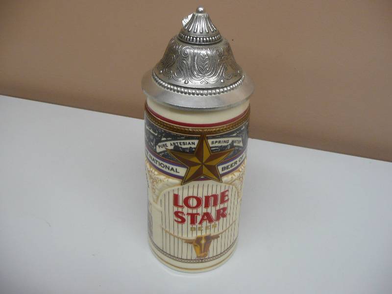 lot 13 image: RARE LIMITED EDITION LONE STAR BEER STEIN, NATIONAL BEER OF TEXAS - EXCELLENT CONDITION - SEE PICTURES