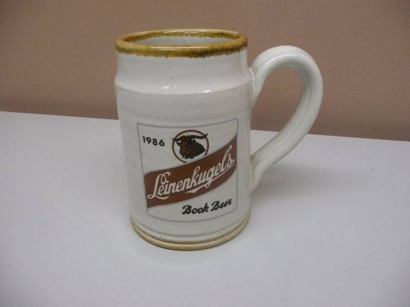 lot 16 image: 1986 Leinenkugel Bock Beer stein - 1 OF 750 - EXCELLENT CONDITION - SEE PICTURES