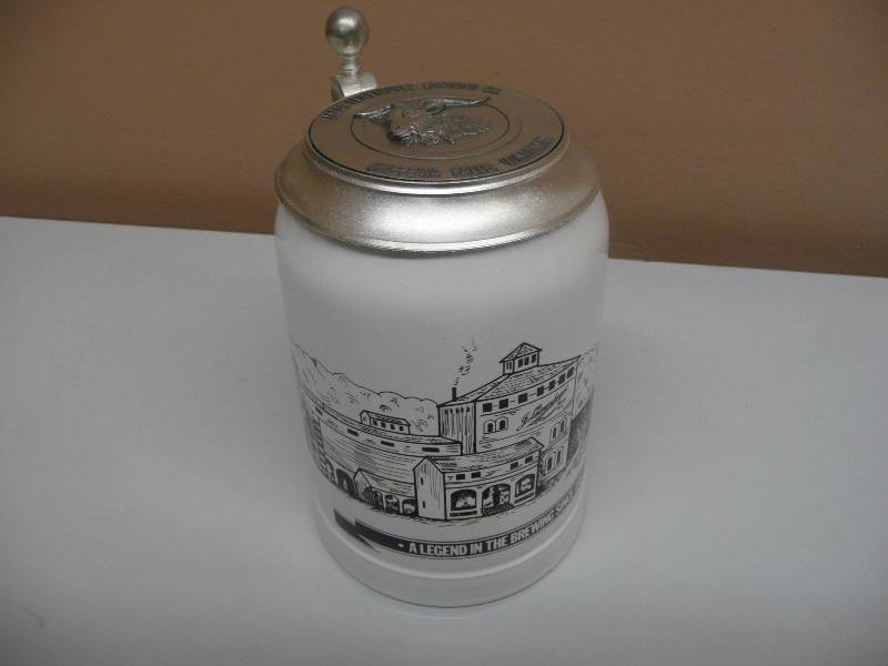 lot 25 image: LEINENKUGEL - 1989 LIDDED BEER STEIN LIMITED EDITION 11800, Legend In The Brewing - SEE PICTURES