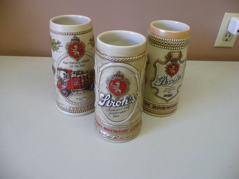 lot 49 image: STROHS BEER STEINS COLLECTION - GREAT CONDITION - SEE PICTURES