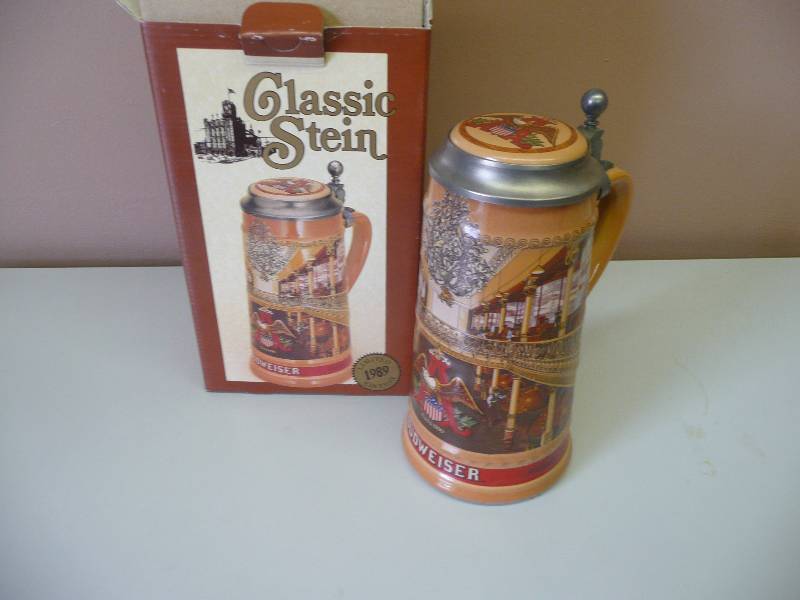 lot 59 image: .ANHEUSER BUSCH CLASSIC STEIN - 1991 EDITION - STILL IN BOX - SEE PICTURES
