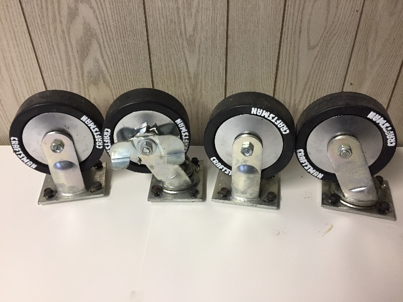 lot 4 image: Craftsman Caster Wheels - Heavy Duty Set of 4