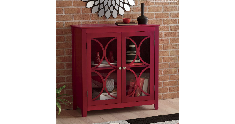 lot 42 image: Harper 2-Door Cabinet open box Asse...