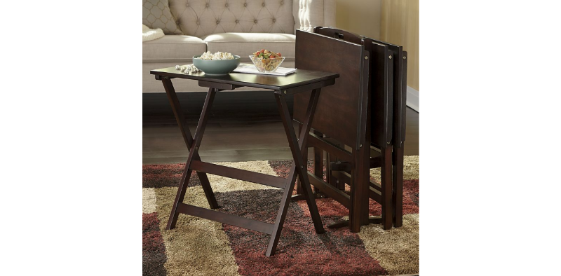 lot 88 image: 5-Piece TV Tray Table Set open box ...