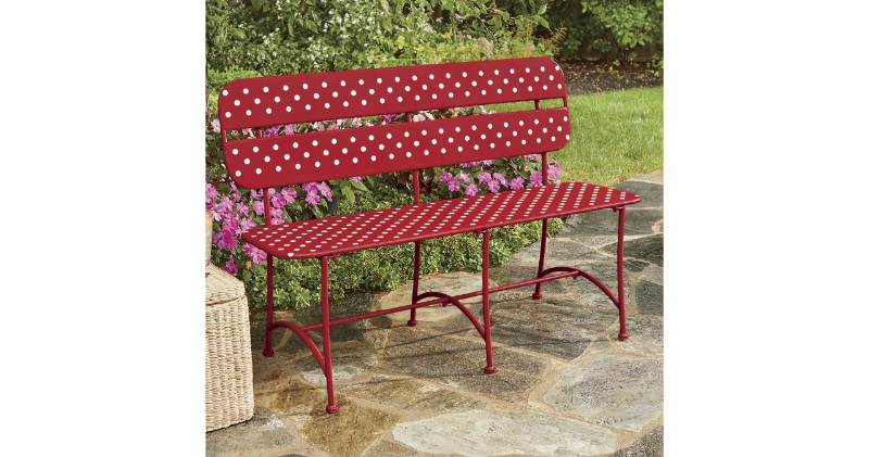 lot 101 image: Polka Dot Bench open box, previousl...
