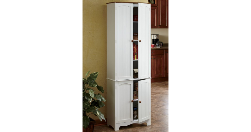 lot 138 image: Tall Storage Pantry open box Retail...