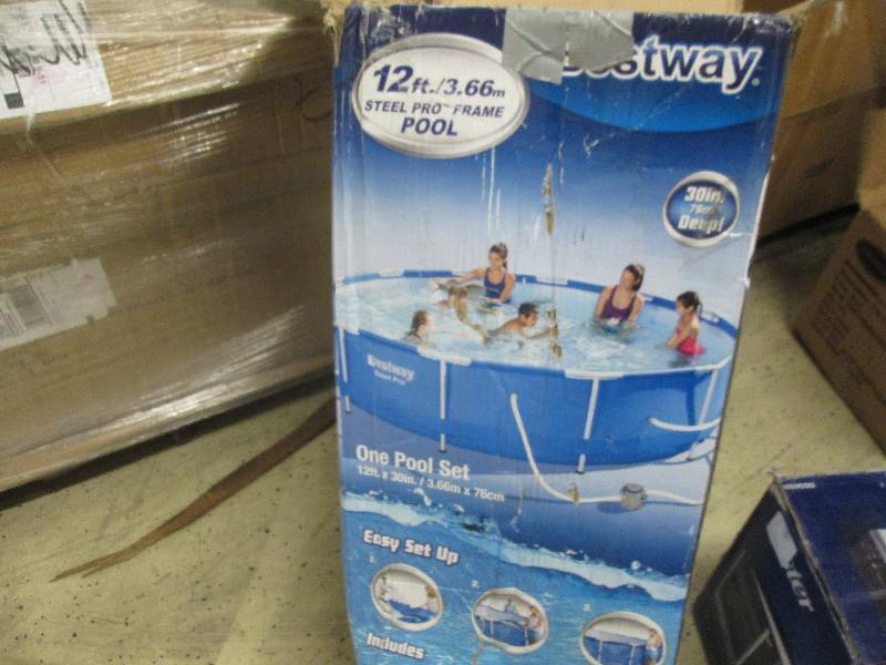 lot 2 image: Steel Pro Metal-Frame Pool by Bestw...