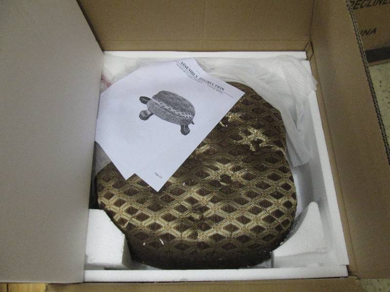 lot 47 image: Turtle Stool open box Retail $99.99...