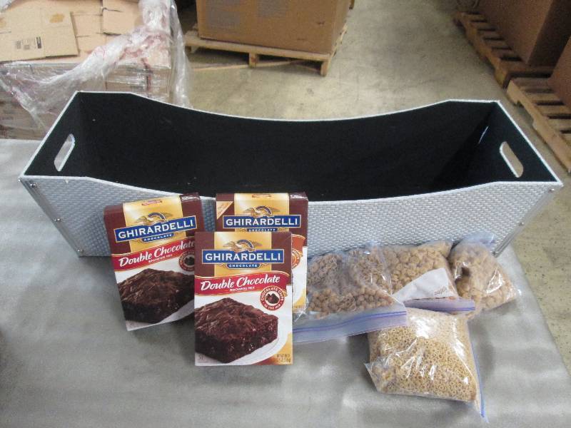 lot 58 image: Handled Dcor Storage Tote, Browni...