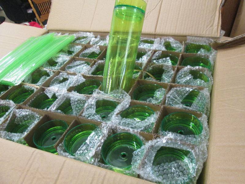 lot 77 image: Case of 48 Tall Transparent Lime Co...